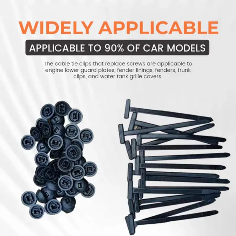 100 chiếc khóa buộc cáp bằng nylon đa năng, giá đỡ dây buộc cáp bằng nylon tự khóa siêu bền, dụng cụ buộc cáp bằng nhựa đa năng cho việc sửa chữa hàng ngày trên ô tô