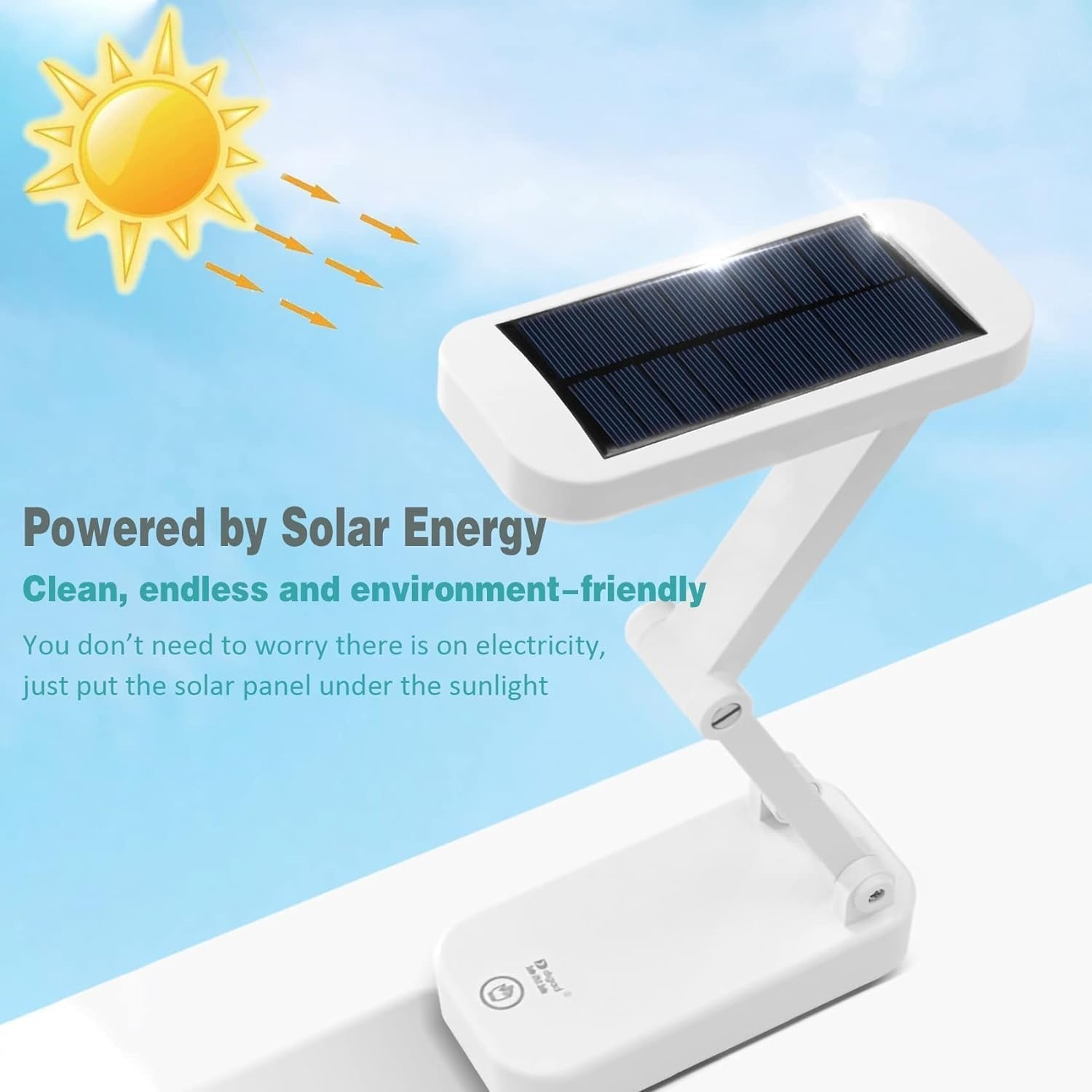 Đèn bàn gấp năng lượng mặt trời Keeda – Đèn đọc sách LED di động có thể sạc lại dành cho học sinh, văn phòng và sử dụng trong trường hợp khẩn cấp – Năng lượng mặt trời và nguồn USB – Màu xanh dương – Có thể thanh toán khi nhận hàng