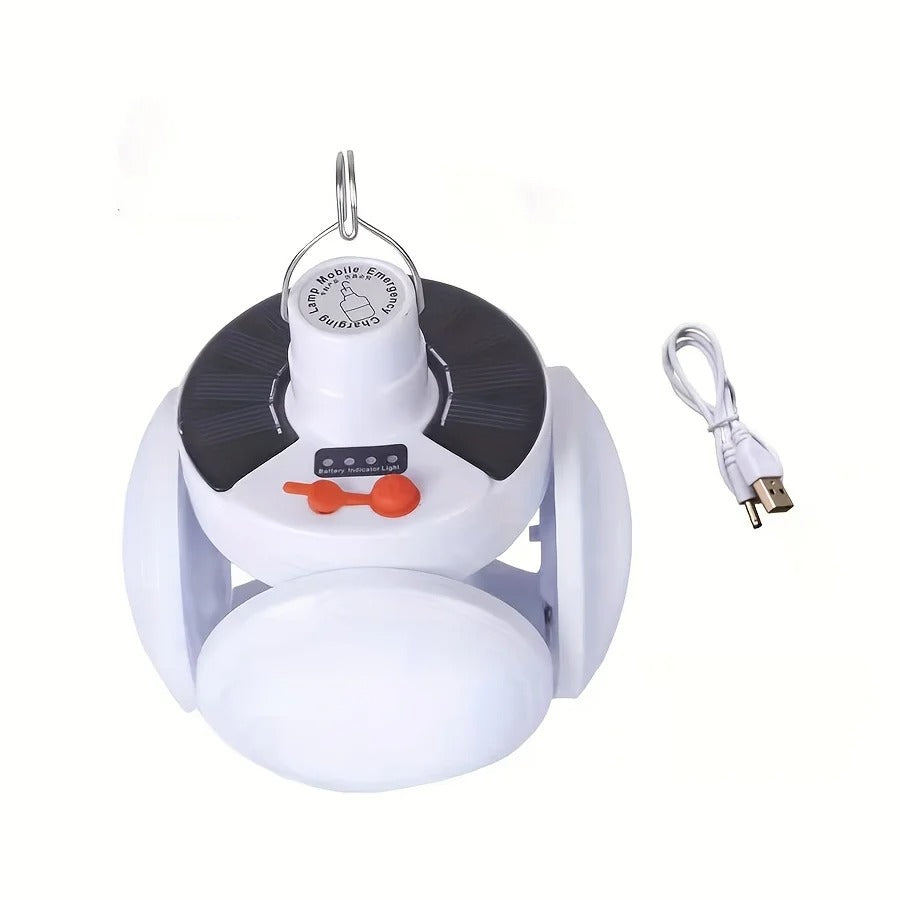 Đèn Gập Solar Cho Lều, Hoạt Động Ngoài Trời &amp; Khổng Cấp – COD Có Võ