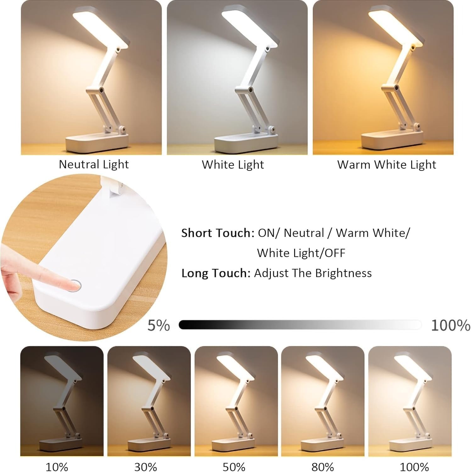 Đèn bàn gấp năng lượng mặt trời Keeda – Đèn đọc sách LED di động có thể sạc lại dành cho học sinh, văn phòng và sử dụng trong trường hợp khẩn cấp – Năng lượng mặt trời và nguồn USB – Màu xanh dương – Có thể thanh toán khi nhận hàng