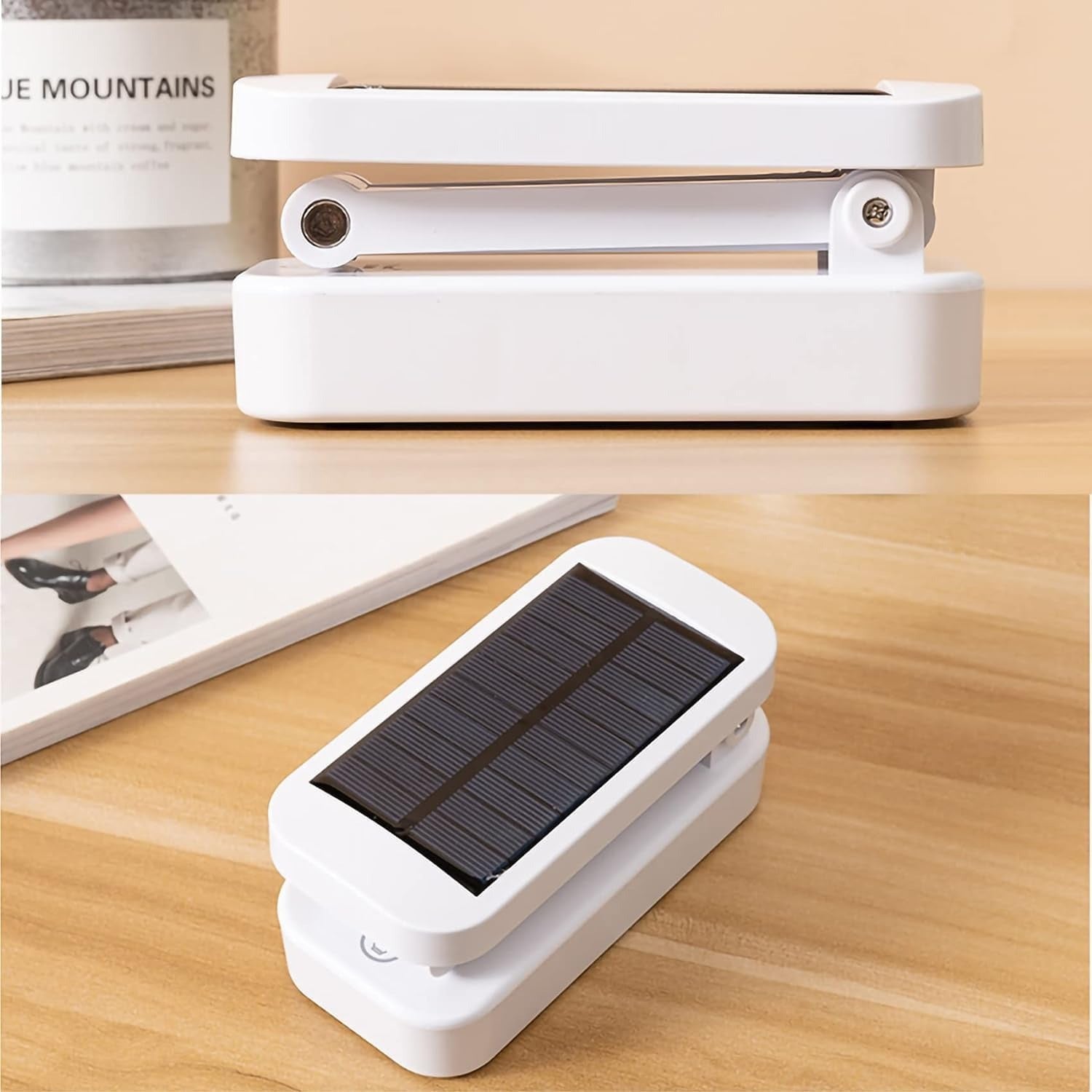 Đèn bàn gấp năng lượng mặt trời Keeda – Đèn đọc sách LED di động có thể sạc lại dành cho học sinh, văn phòng và sử dụng trong trường hợp khẩn cấp – Năng lượng mặt trời và nguồn USB – Màu xanh dương – Có thể thanh toán khi nhận hàng
