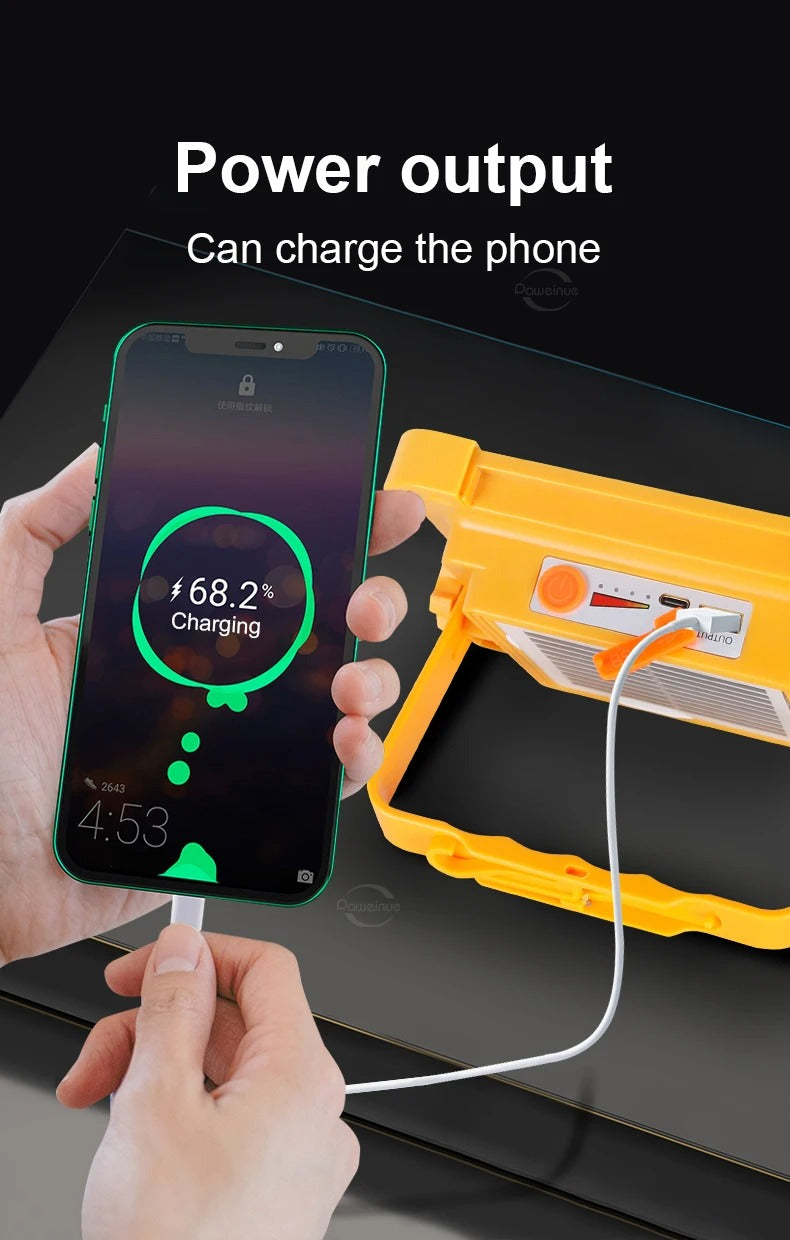 Đèn lồng cắm trại năng lượng mặt trời 20000mAh | Pin dự phòng LED &amp; Đèn khẩn cấp từ tính | Thanh toán tiền mặt khi nhận hàng