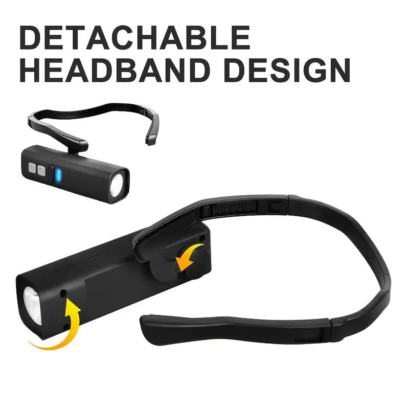 Rechargeable Motion Sensor Headlamp for Running, Cycling, and Outdoor Activities