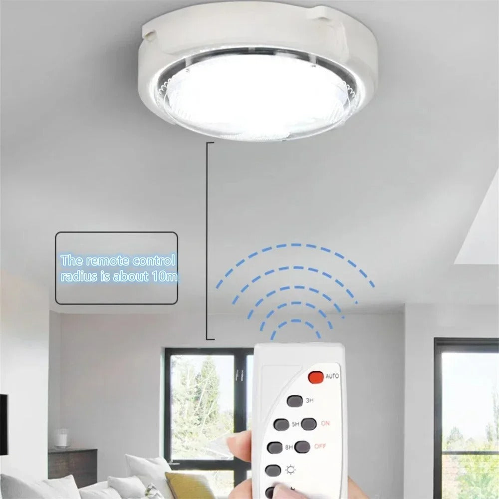 Đèn trần LED năng lượng mặt trời – Đèn thả ngoài trời chống nước IP66 có điều khiển từ xa &amp; cảm biến ánh sáng | Thân đèn ABS | Thời gian hoạt động 10–15 giờ | Sử dụng trong vườn &amp; hành lang
