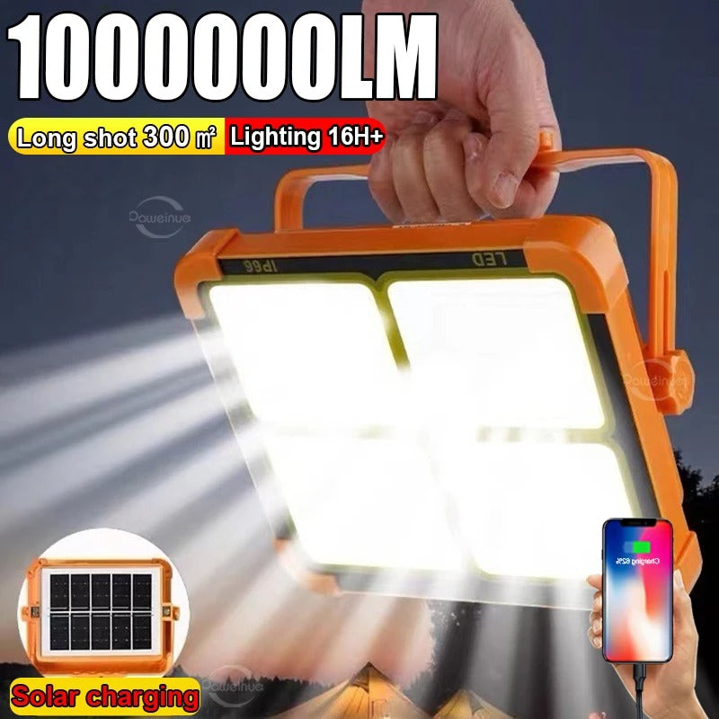 Đèn lồng cắm trại năng lượng mặt trời 20000mAh | Pin dự phòng LED &amp; Đèn khẩn cấp từ tính | Thanh toán tiền mặt khi nhận hàng