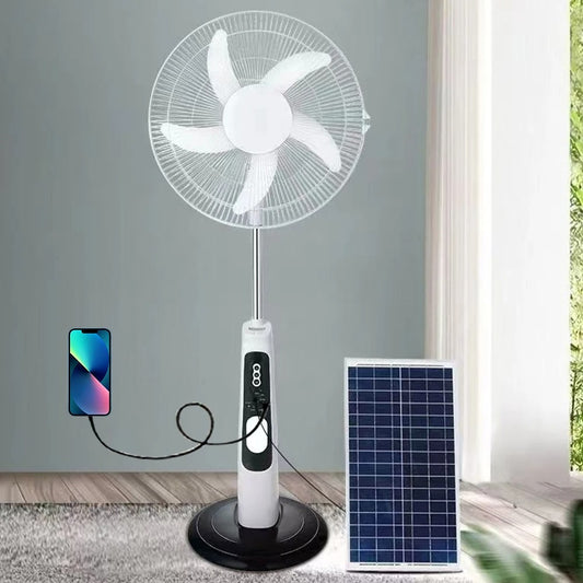 16'' Rechargeable Fan – Solar & Standard Models Available