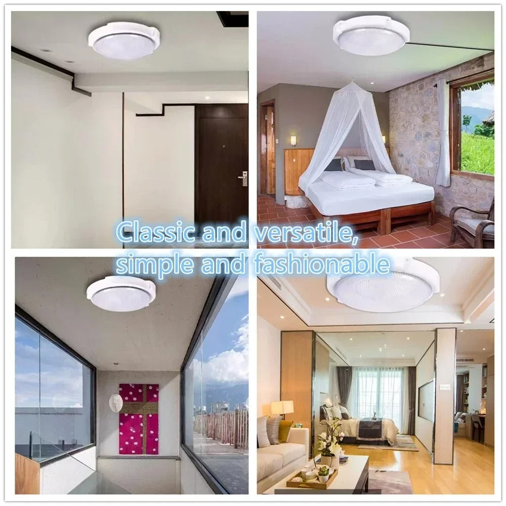 Đèn trần LED năng lượng mặt trời – Đèn thả ngoài trời chống nước IP66 có điều khiển từ xa &amp; cảm biến ánh sáng | Thân đèn ABS | Thời gian hoạt động 10–15 giờ | Sử dụng trong vườn &amp; hành lang