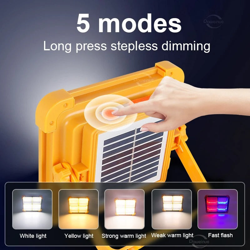 Đèn lồng cắm trại năng lượng mặt trời 20000mAh | Pin dự phòng LED &amp; Đèn khẩn cấp từ tính | Thanh toán tiền mặt khi nhận hàng