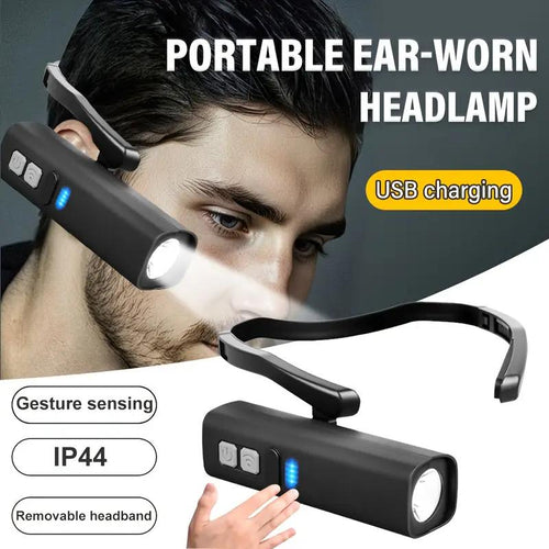 Rechargeable Motion Sensor Headlamp for Running, Cycling, and Outdoor Activities