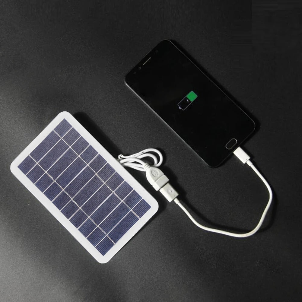 Bộ sạc USB năng lượng mặt trời 5V 2W di động – Hệ thống sạc điện thoại di động ngoài trời có hỗ trợ thanh toán khi nhận hàng