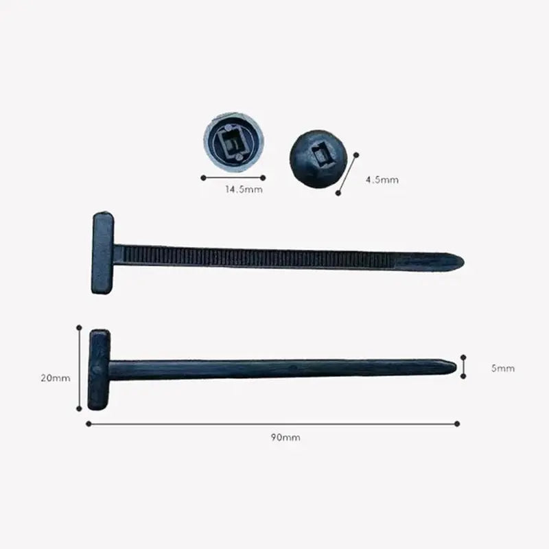 100 chiếc khóa buộc cáp bằng nylon đa năng, giá đỡ dây buộc cáp bằng nylon tự khóa siêu bền, dụng cụ buộc cáp bằng nhựa đa năng cho việc sửa chữa hàng ngày trên ô tô