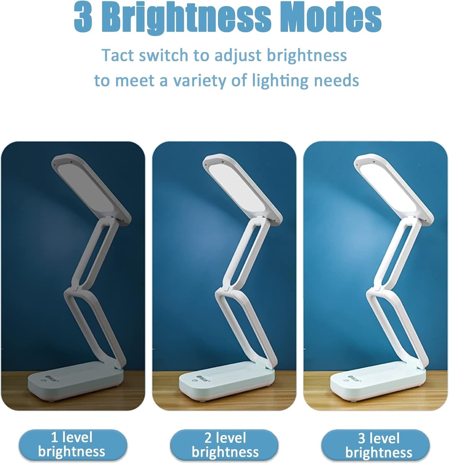 Đèn bàn gấp năng lượng mặt trời Keeda – Đèn đọc sách LED di động có thể sạc lại dành cho học sinh, văn phòng và sử dụng trong trường hợp khẩn cấp – Năng lượng mặt trời và nguồn USB – Màu xanh dương – Có thể thanh toán khi nhận hàng