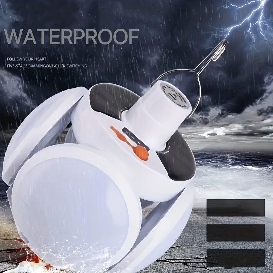 Đèn Gập Solar Cho Lều, Hoạt Động Ngoài Trời &amp; Khổng Cấp – COD Có Võ