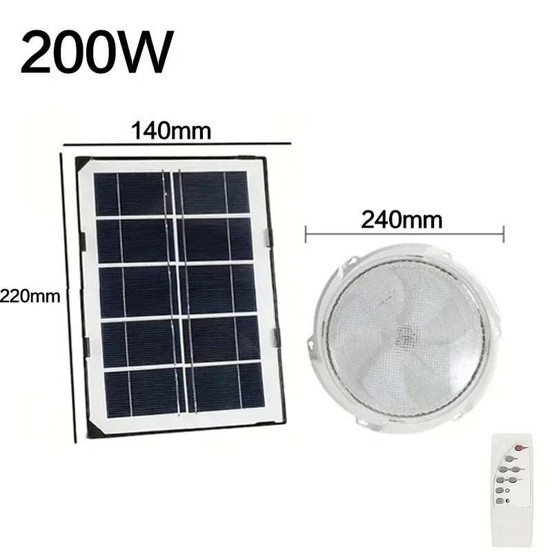 Đèn trần LED năng lượng mặt trời – Đèn thả ngoài trời chống nước IP66 có điều khiển từ xa &amp; cảm biến ánh sáng | Thân đèn ABS | Thời gian hoạt động 10–15 giờ | Sử dụng trong vườn &amp; hành lang