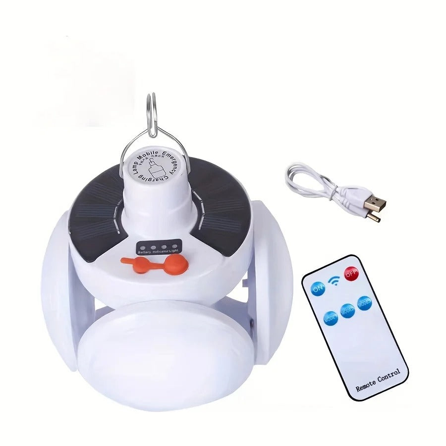 Đèn Gập Solar Cho Lều, Hoạt Động Ngoài Trời &amp; Khổng Cấp – COD Có Võ