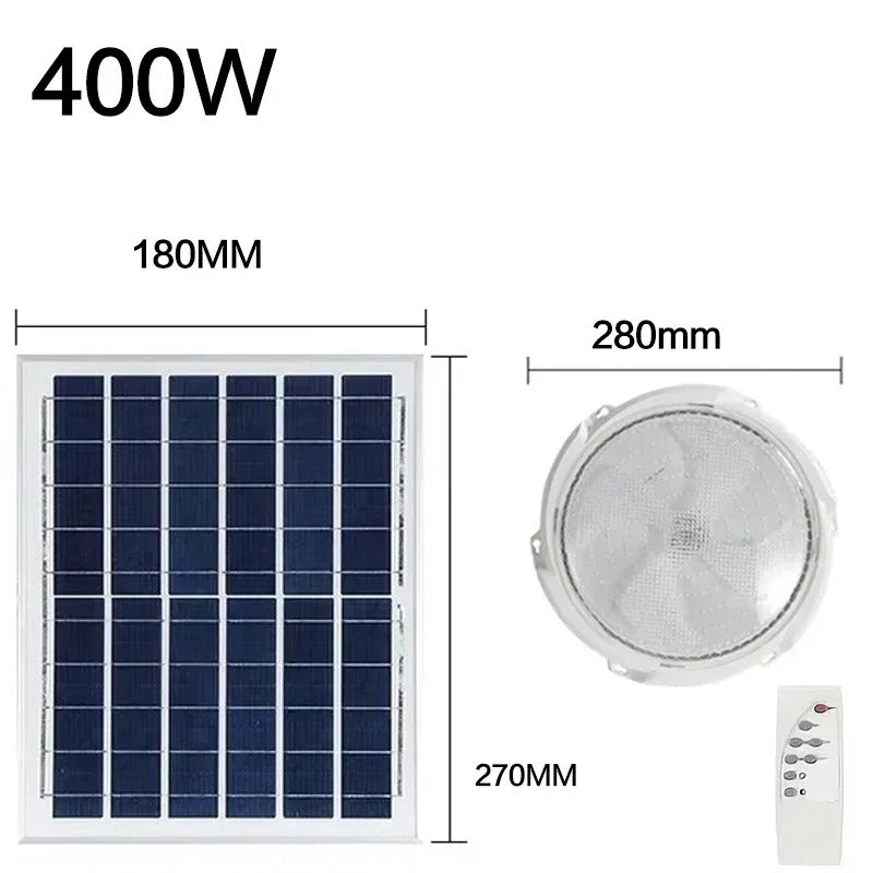 Đèn trần LED năng lượng mặt trời – Đèn thả ngoài trời chống nước IP66 có điều khiển từ xa &amp; cảm biến ánh sáng | Thân đèn ABS | Thời gian hoạt động 10–15 giờ | Sử dụng trong vườn &amp; hành lang