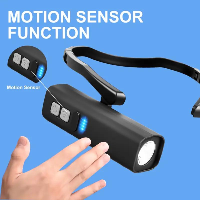 Rechargeable Motion Sensor Headlamp for Running, Cycling, and Outdoor Activities
