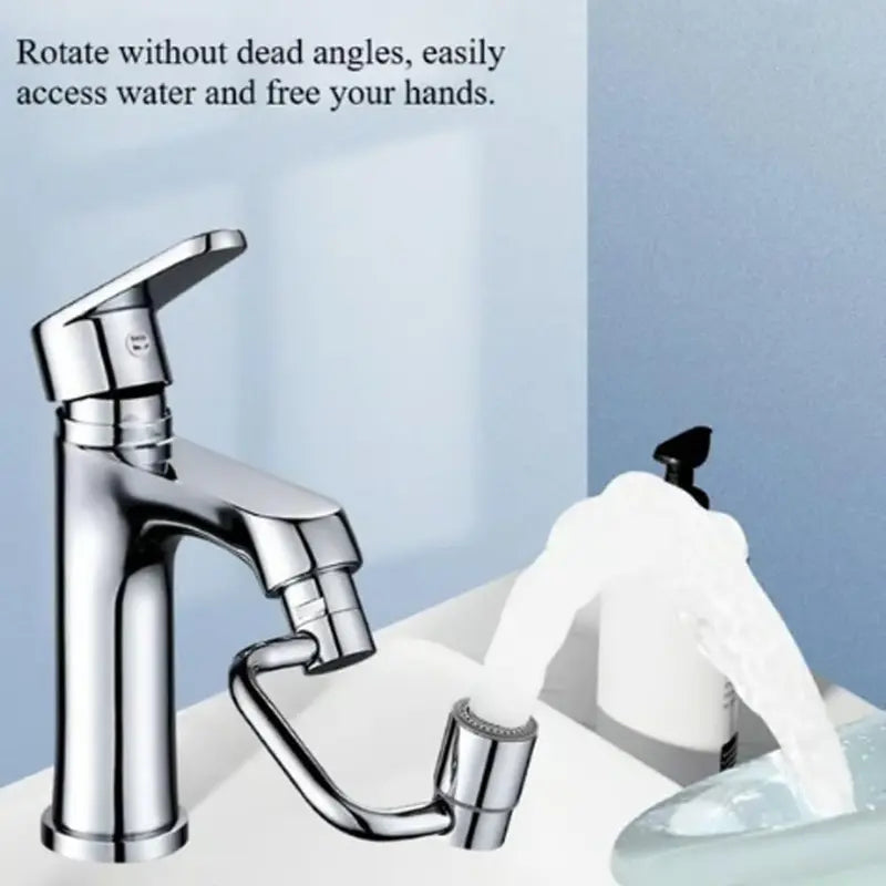 Bộ mở rộng vòi nước tạo bọt xoay 1440° - cho khả năng điều khiển dễ dàng, mọi góc độ, Bộ mở rộng vòi nước tạo bọt xoay, Vòi chậu rửa nhà bếp phòng tắm kèm vòi phun với 2 chế độ phun nước (1 cái)