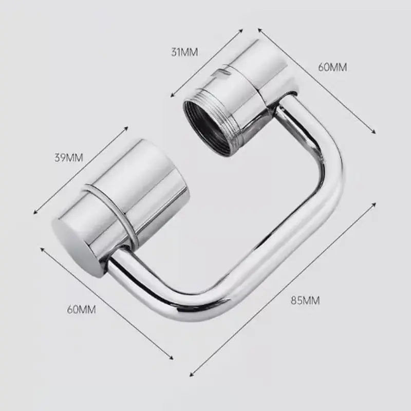 Bộ mở rộng vòi nước tạo bọt xoay 1440° - cho khả năng điều khiển dễ dàng, mọi góc độ, Bộ mở rộng vòi nước tạo bọt xoay, Vòi chậu rửa nhà bếp phòng tắm kèm vòi phun với 2 chế độ phun nước (1 cái)